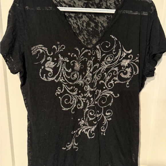 Three Graphic Tees with Rhinestone Details - Picture 5 of 7